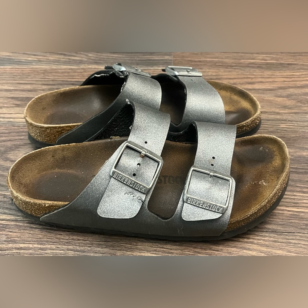 Birkenstock Women's Black and Brown Sandals